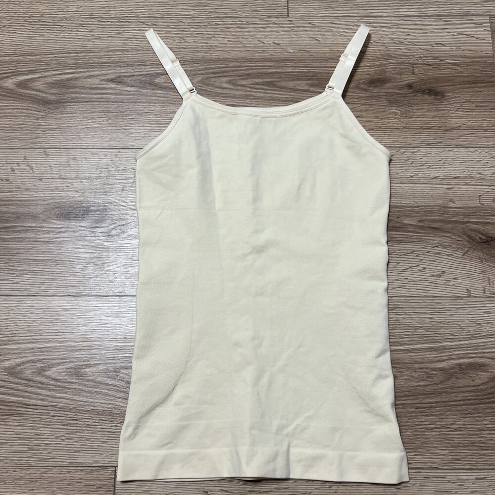 Shapermint Women's Light Yellow All Day Every Day Cami Tank Top Size Large (A23)